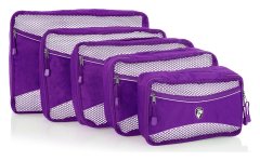 Heys Eco Packing Cube 5pc Set II Purple