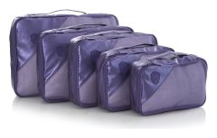 Heys Metallic Packing Cube 5pc Navy