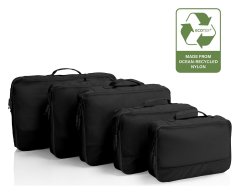 Heys Ecotex Packing Cube 5 Pc Set Black Onyx