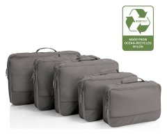 Heys Ecotex Packing Cube 5 Pc Set Grey Stone
