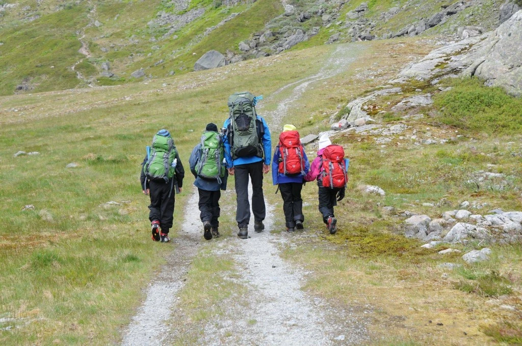 con gli zaini Deuter nella natura