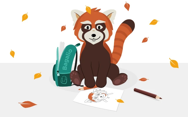 concorso autunno colorato con il panda