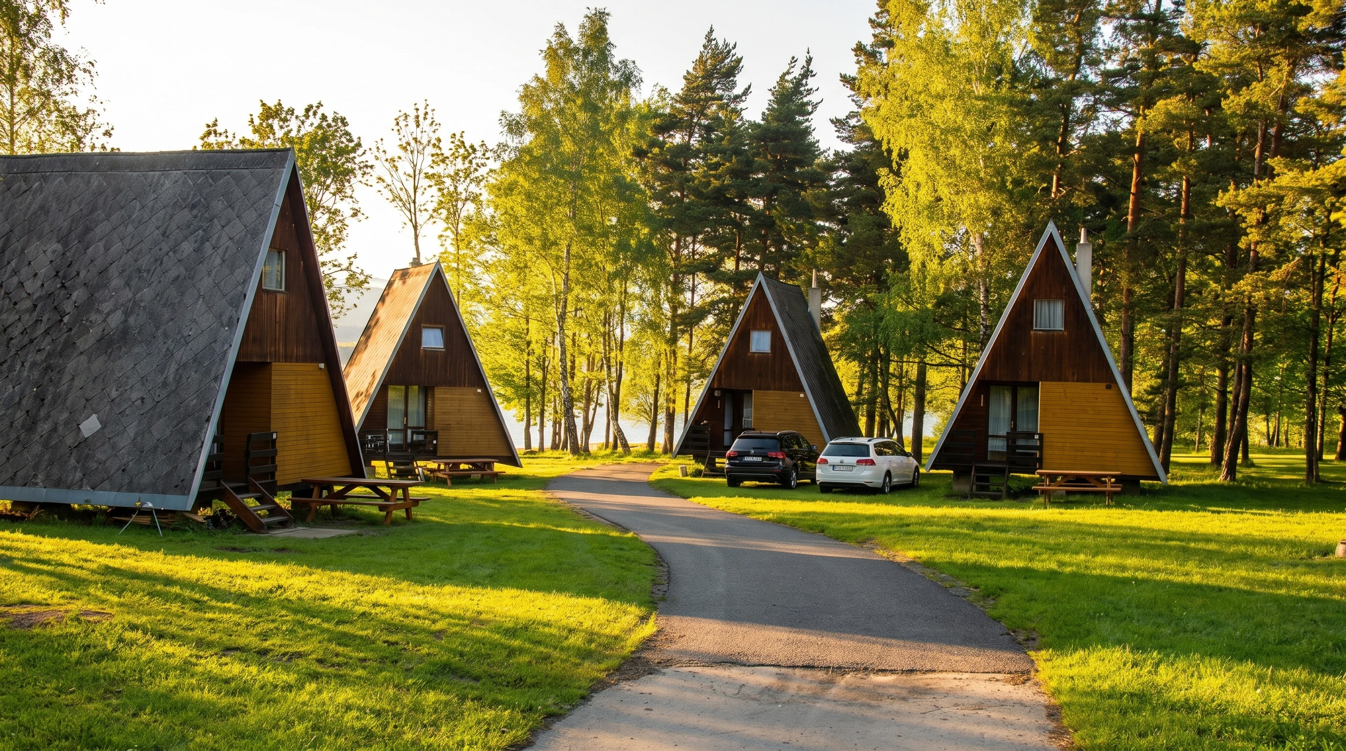 Camping Olšina sulle rive del lago di Lipno